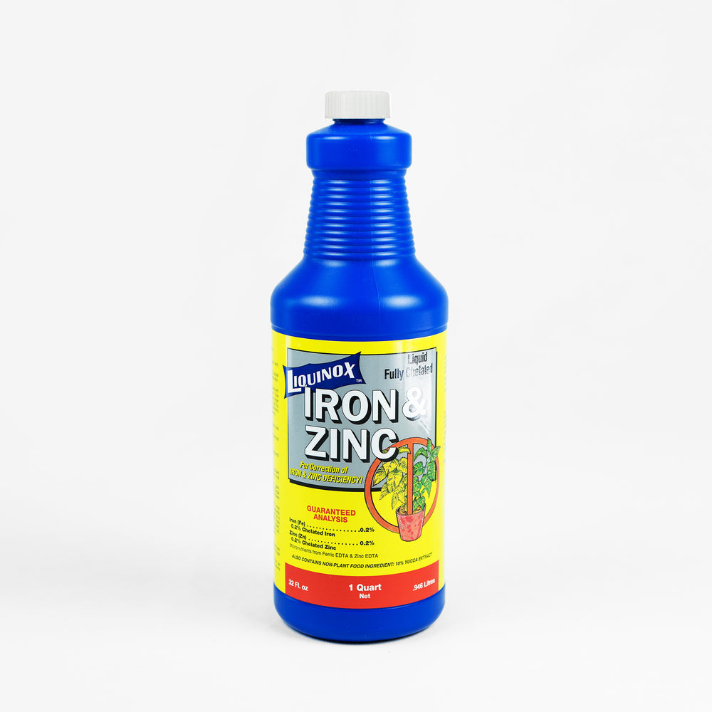 plant fertilizer with chelated iron Iron & Zinc Fertilizer Case (0.1FE 0.1ZN) – Liquinox