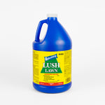 Gallon of lush lawn fertilizer
